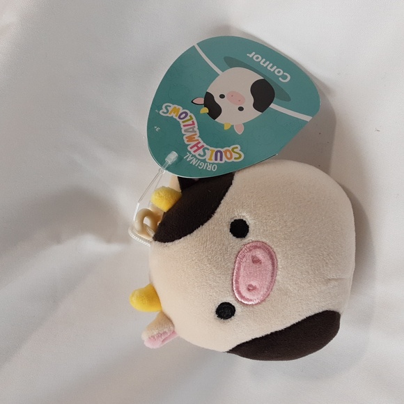 Squishmallows Cow Clips Bundle - Connor and Clover, NWT - Picture 2 of 7